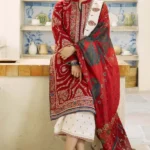 Coco By Zara Shahjahan - 3pcs Lawn  Emb With Diamond Printed Dupatta - 0513
