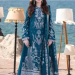 Zara Shahjahan - 3pcs Chicken Kari Lawn Emb With Organza Emb Dupatta - 5003