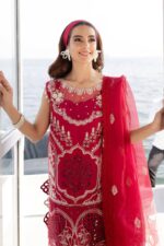 Parishay - 3pcs Chicken Kari Lawn Emb With Chiffon Emb Dupatta -  6263 - Image 3