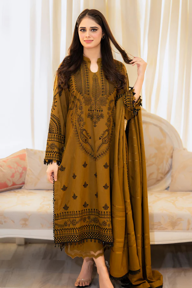 Untitled-design-1-9.png Libas - 3pcs Lawn Embroidered With Chiffon Emb Dupatta - 3001 - Image 1