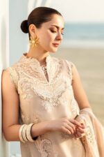 QALAMKAR – 3PCS LAWN COTTON CHICKENKARI – WOMEN’S – UNSTITCHED - Image 4
