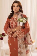 Mohagni - 3pcs Lawn Embroidered With Chiffon Printed Dupatta - 802 - Image 2