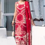 Parishay - 3pcs Chicken Kari Lawn Emb With Chiffon Emb Dupatta -  6263