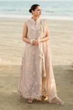 QALAMKAR – 3PCS LAWN COTTON CHICKENKARI – WOMEN’S – UNSTITCHED