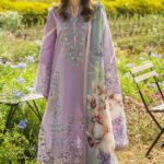 Mushq - 3pcs Chicken Lawn Emb With Diamond Printed Dupatta - 0570
