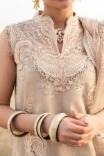 QALAMKAR – 3PCS LAWN COTTON CHICKENKARI – WOMEN’S – UNSTITCHED - Image 5
