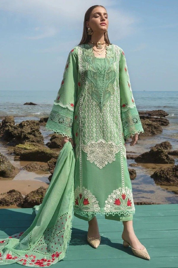 WhatsApp-Image-2025-02-07-at-6.28.40-PM-1.jpeg Chrimson - 3pcs Lawn Embroidered With Organza Emb Dupatta - 713 - Image 1