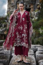 Sapphire - 3pcs Lawn Emb With Chiffon Emb Dupatta - 3101
