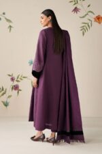 Baroque - 3pcs Lawn Emb With Jaberia Net Pallu Emb Dupatta - 784 - Image 6