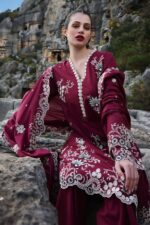 Sapphire - 3pcs Lawn Emb With Chiffon Emb Dupatta - 3101 - Image 2