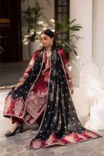 Marjan - 3pcs Lawn Emb With Chiffon Embroidered Dupatta - 51206 - Image 2