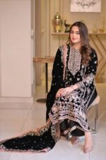Aneela’s Festive Elegance – 3Pcs Fancy Lawn with Ready to Wear Chiffon Dupatta - Image 3