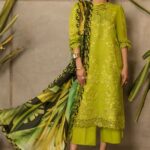 Rang Rasiya - 3pcs Chicken Kari Lawn Emb With Tarkashi Printed Dupatta - 0543