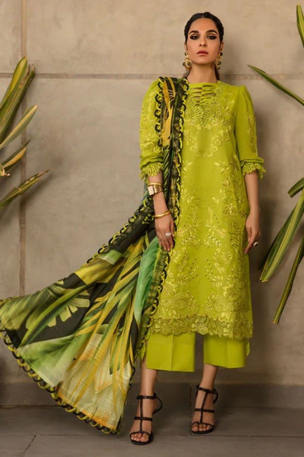 httpsdivinjaipur.comproductsdastaan-e-neelum-a-royal-chronicle-woven-in-midnight-and-gold-suit-36-1-1.jpg Rang Rasiya - 3pcs Chicken Kari Lawn Emb With Tarkashi Printed Dupatta - 0543 - Image 1