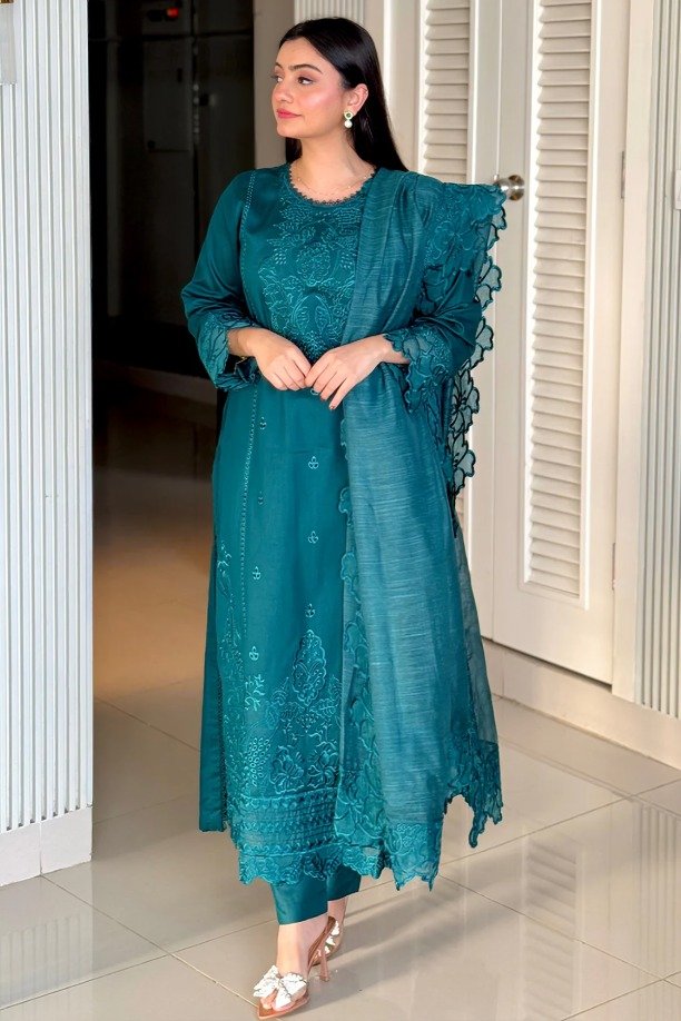httpsdivinjaipur.comproductsdastaan-e-neelum-a-royal-chronicle-woven-in-midnight-and-gold-suit-36-2.jpg Urge - 3pcs Lawn Embroidered With Ready To Wear Khaadi Net Dupatta - 759 - Image 1