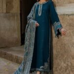 Izel - 3pcs Lawn Embroidered With Indian Chiffon Dupatta - 2901