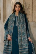 Izel - 3pcs Lawn Embroidered With Indian Chiffon Dupatta - 2901 - Image 4