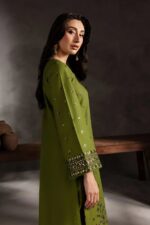 Asim Jofa 3pcs Lawn Emb With Ready To Wear Chiffon Emb Dupatta - 3119 - Image 7