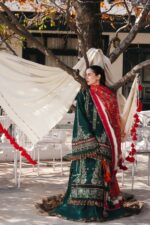 Hussain Rehar - 3pcs Lawn Emb With Diamond Printed Dupatta - 1266 - Image 2