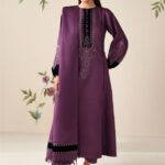 Baroque - 3pcs Lawn Emb With Jaberia Net Pallu Emb Dupatta - 784