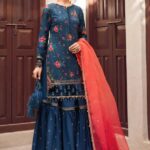 Maria B - 3pcs Lawn Emb With Ready To Wear Chiffon Dupatta - 110