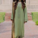 Izel - 3pcs Lawn Embroidered With Diamond Printed Dupatta - 926
