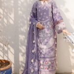 Parishay - 3pcs Chicken Kari Lawn Emb With Chiffon Emb Dupatta - 6258