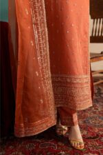 Batik - 3pcs Lawn Embroidered With Chiffon Emb Dupatta - 3271 - Image 5