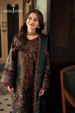 Asim Jofa - 3pcs Lawn Embroidered With Chiffon Emb Dupatta - 937 - Image 5