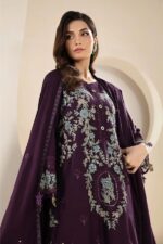 Maria B 3pcs Lawn Embroidered With Chiffon Emb Dupatta - 7315 - Image 2