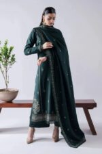 Asim Jofa - 3pcs Lawn  Embroidered With Chiffon Emb Dupatta - 3374 - Image 6