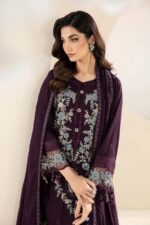 Maria B 3pcs Lawn Embroidered With Chiffon Emb Dupatta - 7315 - Image 4