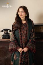 Asim Jofa - 3pcs Lawn Embroidered With Chiffon Emb Dupatta - 937 - Image 6