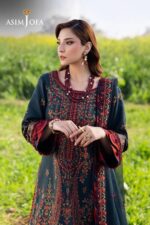 Asim Jofa - 3pcs Lawn Emb With Chiffon Emb Dupatta - 51211 - Image 5