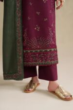 Iznik - 3pcs Lawn Embroidered With Chiffon Emb Dupatta - 3285 - Image 5