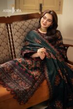Asim Jofa - 3pcs Lawn Embroidered With Chiffon Emb Dupatta - 937 - Image 8