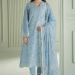 Cross Stitch - 3pcs Lawn Emb With Indian Chiffon Printed Dupatta - 776