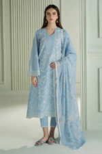 Cross Stitch - 3pcs Lawn Emb With Indian Chiffon Printed Dupatta - 776