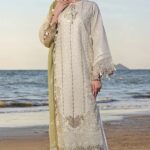 Flossie - Chicken Kari Lawn Emb With Heavy Chiffon Emb Dupatta - 1208