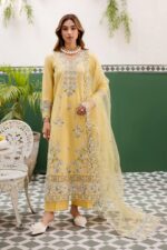Batik - 3pcs Lawn Emb With Ready To Wear Khaadi Net Emb Dupatta - 809