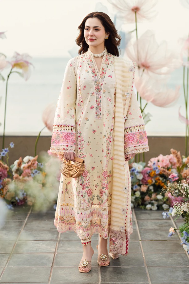 httpsdivinjaipur.comproductsdastaan-e-neelum-a-royal-chronicle-woven-in-midnight-and-gold-suit-43-38.jpg Qalamkar - 3pcs Luxury Lawn Emb With Khaadi Net Emb Dupatta - 961 - Image 1