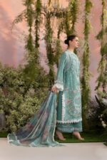 Sobia Nazir - 3pcs Chicken Kari Lawn Emb With Diamond Printed Dupatta - 51216 - Image 5